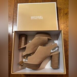 Michael Kors Beige Platform Heels